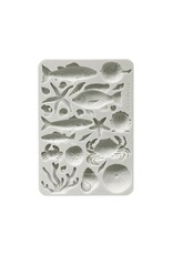 STAMPERIA STAMPERIA SILENT SEA SHELLS AND FISH A5 SILICONE MOULD