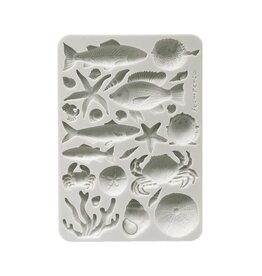 STAMPERIA STAMPERIA SILENT SEA SHELLS AND FISH A5 SILICONE MOULD