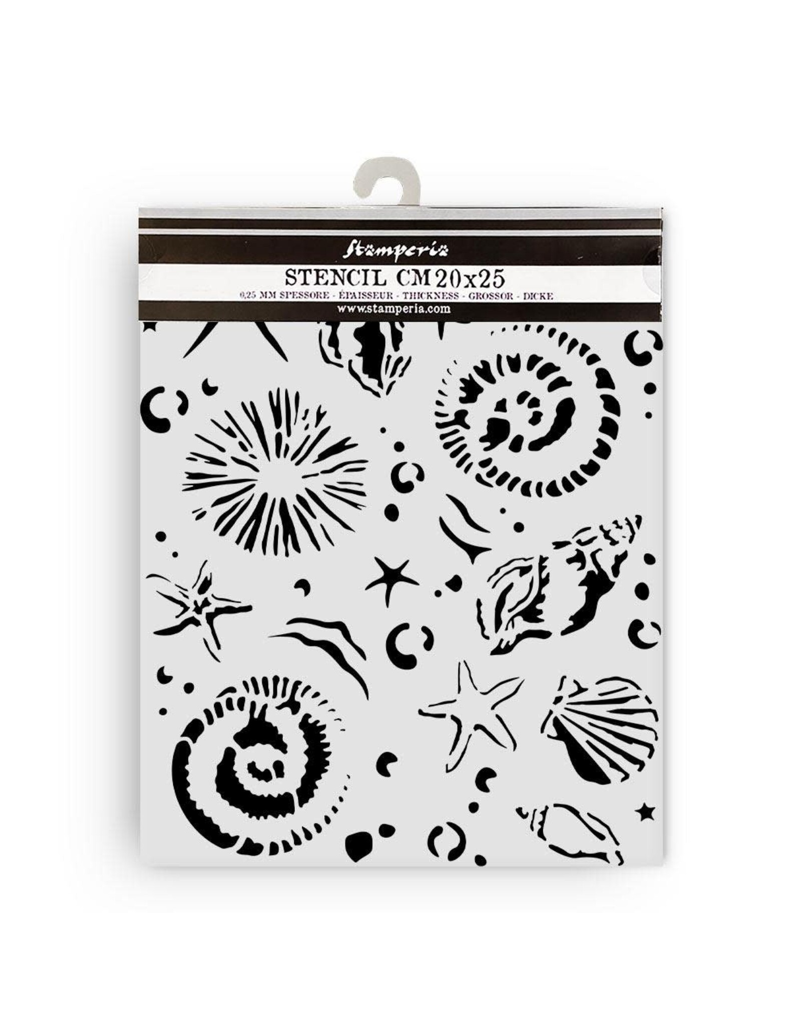 STAMPERIA STAMPERIA SILENT SEA STARFISH 20x25cm STENCIL