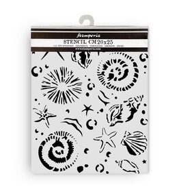STAMPERIA STAMPERIA SILENT SEA STARFISH 20x25cm STENCIL