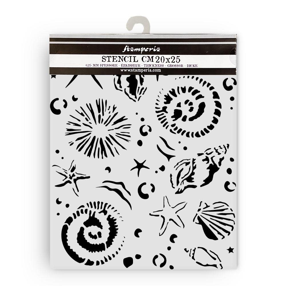 STAMPERIA STAMPERIA SILENT SEA STARFISH 20x25cm STENCIL