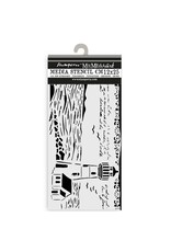 STAMPERIA STAMPERIA SILENT SEA LIGHTHOUSE 12x25cm STENCIL
