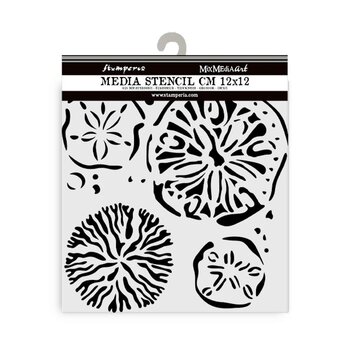STAMPERIA STAMPERIA SILENT SEA SPONGES 12x12cm STENCIL