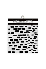 STAMPERIA STAMPERIA SILENT SEA BRICKS PATTERN 12x12cm STENCIL