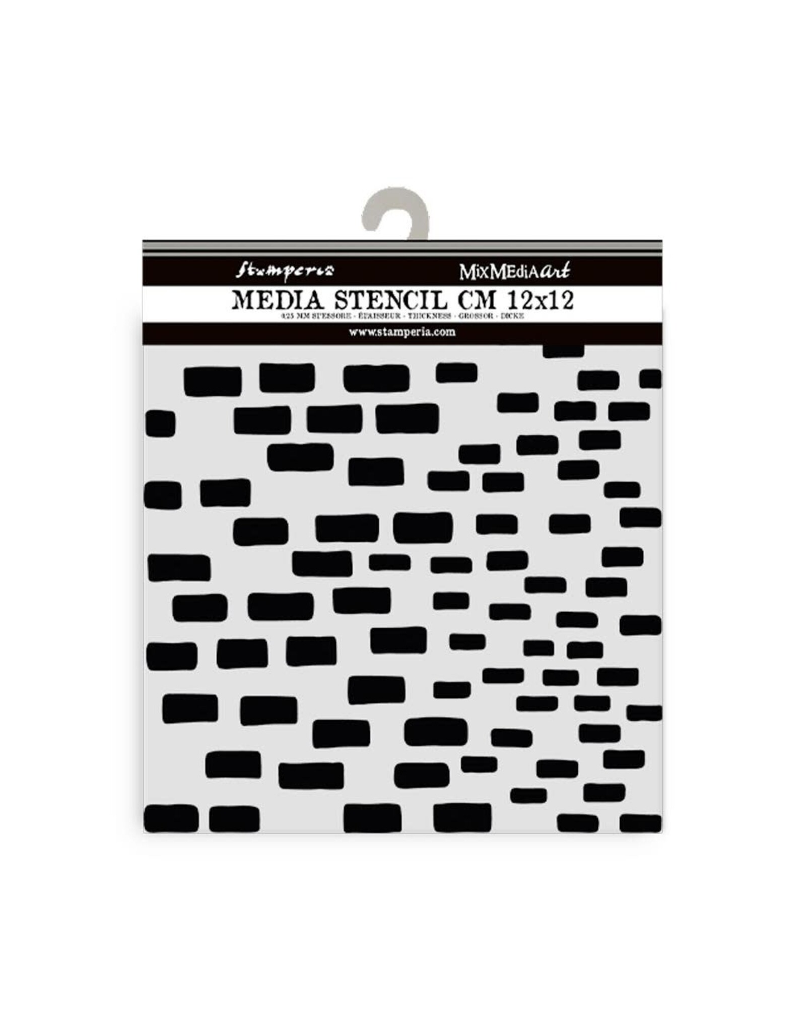 STAMPERIA STAMPERIA SILENT SEA BRICKS PATTERN 12x12cm STENCIL