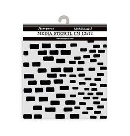 STAMPERIA STAMPERIA SILENT SEA BRICKS PATTERN 12x12cm STENCIL