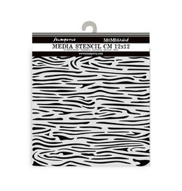 STAMPERIA STAMPERIA SILENT SEA WOOD PATTERN 12x12cm STENCIL