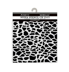 STAMPERIA STAMPERIA SILENT SEA STONE PATTERN 12x12cm STENCIL