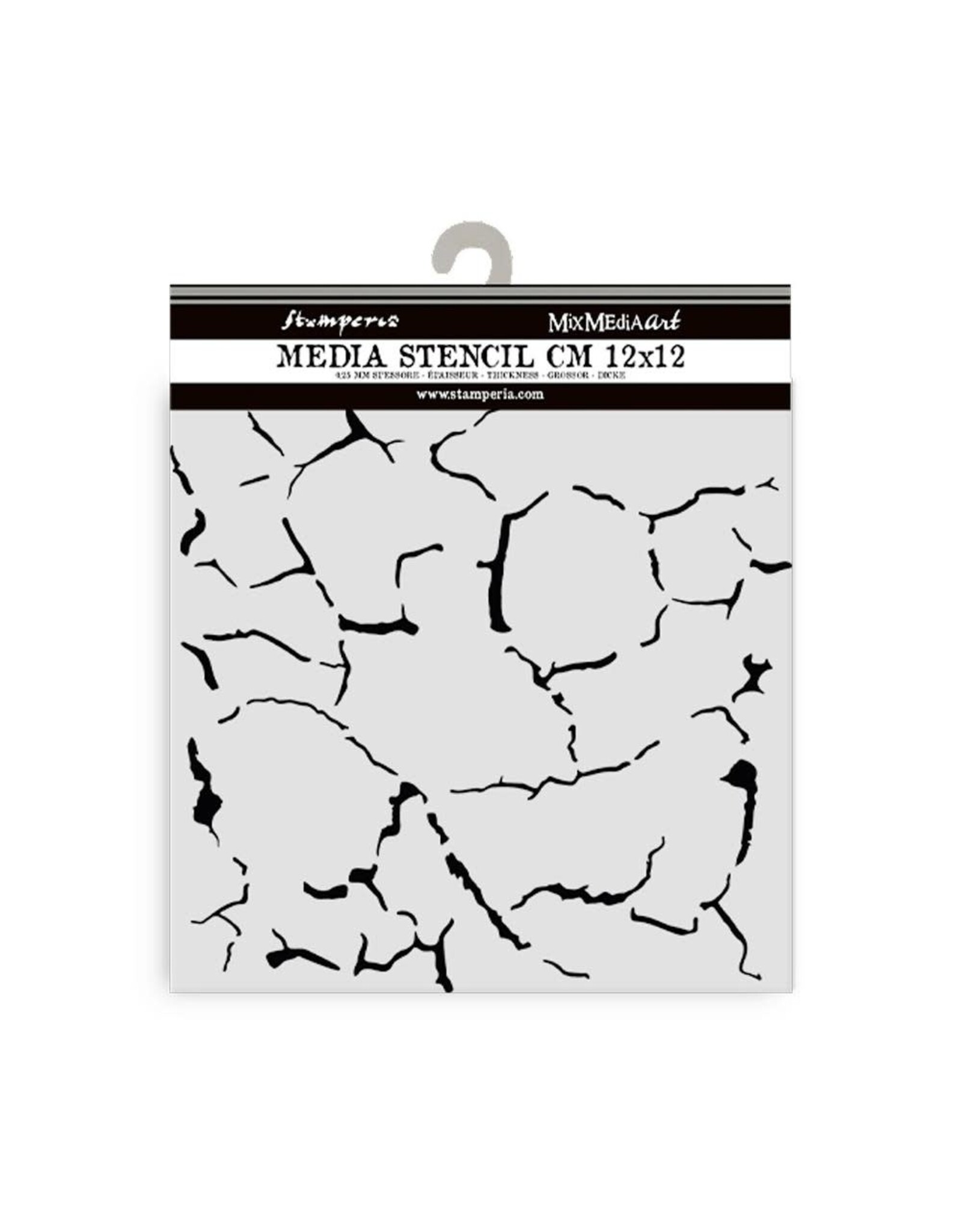 STAMPERIA STAMPERIA SILENT SEA CRACKLE PATTERN 12x12cm STENCIL