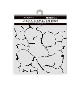 STAMPERIA STAMPERIA SILENT SEA CRACKLE PATTERN 12x12cm STENCIL
