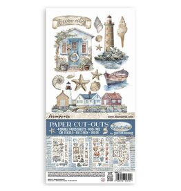 STAMPERIA STAMPERIA SILENT SEA 6x12 PAPER CUT OUTS 4 SHEETS