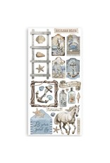 STAMPERIA STAMPERIA SILENT SEA 6x12 PAPER CUT OUTS 4 SHEETS