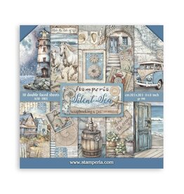 STAMPERIA STAMPERIA SILENT SEA 8X8 COLLECTION PACK 10 SHEETS