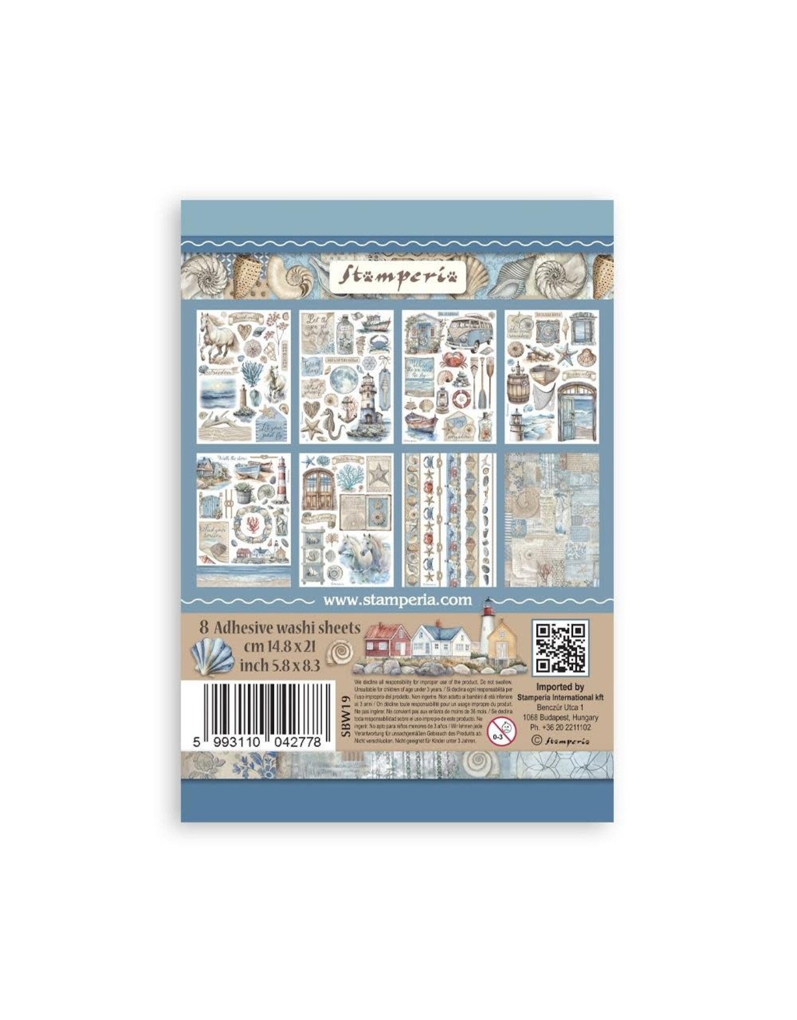 STAMPERIA STAMPERIA SILENT SEA A5 WASHI PAD