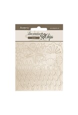 STAMPERIA STAMPERIA SILENT SEA SHELLS AND NET 5.5x5.5 LARGE DECORATIVE CHIPS