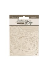 STAMPERIA STAMPERIA SILENT SEA BOAT 5.5x5.5 LARGE DECORATIVE CHIPS