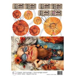RONRON DESIGNS RONRON DESIGNS HIPPIE MAMIE RICE PAPER