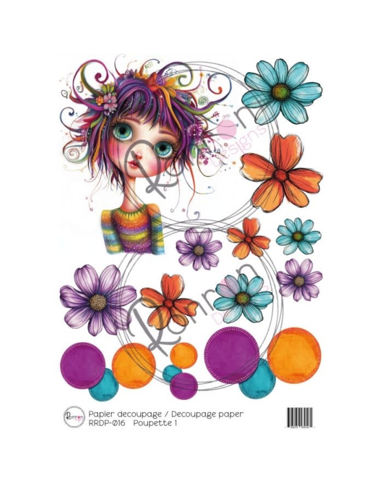 RONRON DESIGNS RONRON DESIGNS POUPETTE 1 RICE PAPER