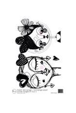 RONRON DESIGNS RONRON DESIGNS DOODLE VISAGES EN DUO 2 RICE PAPER