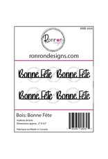RONRON DESIGNS RONRON DESIGNS BONNE FÊTE WOOD PIECES