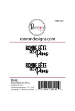 RONRON DESIGNS RONRON DESIGNS BONNE FÊTE DES PÈRES WOOD PIECES