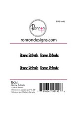 RONRON DESIGNS RONRON DESIGNS BONNE RETRAITE WOOD PIECES