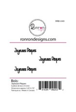 RONRON DESIGNS RONRON DESIGNS JOYEUSES PÂQUES WOOD PIECES