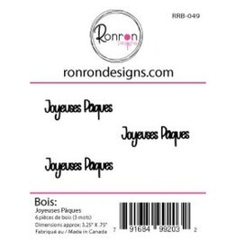 RONRON DESIGNS RONRON DESIGNS JOYEUSES PÂQUES WOOD PIECES