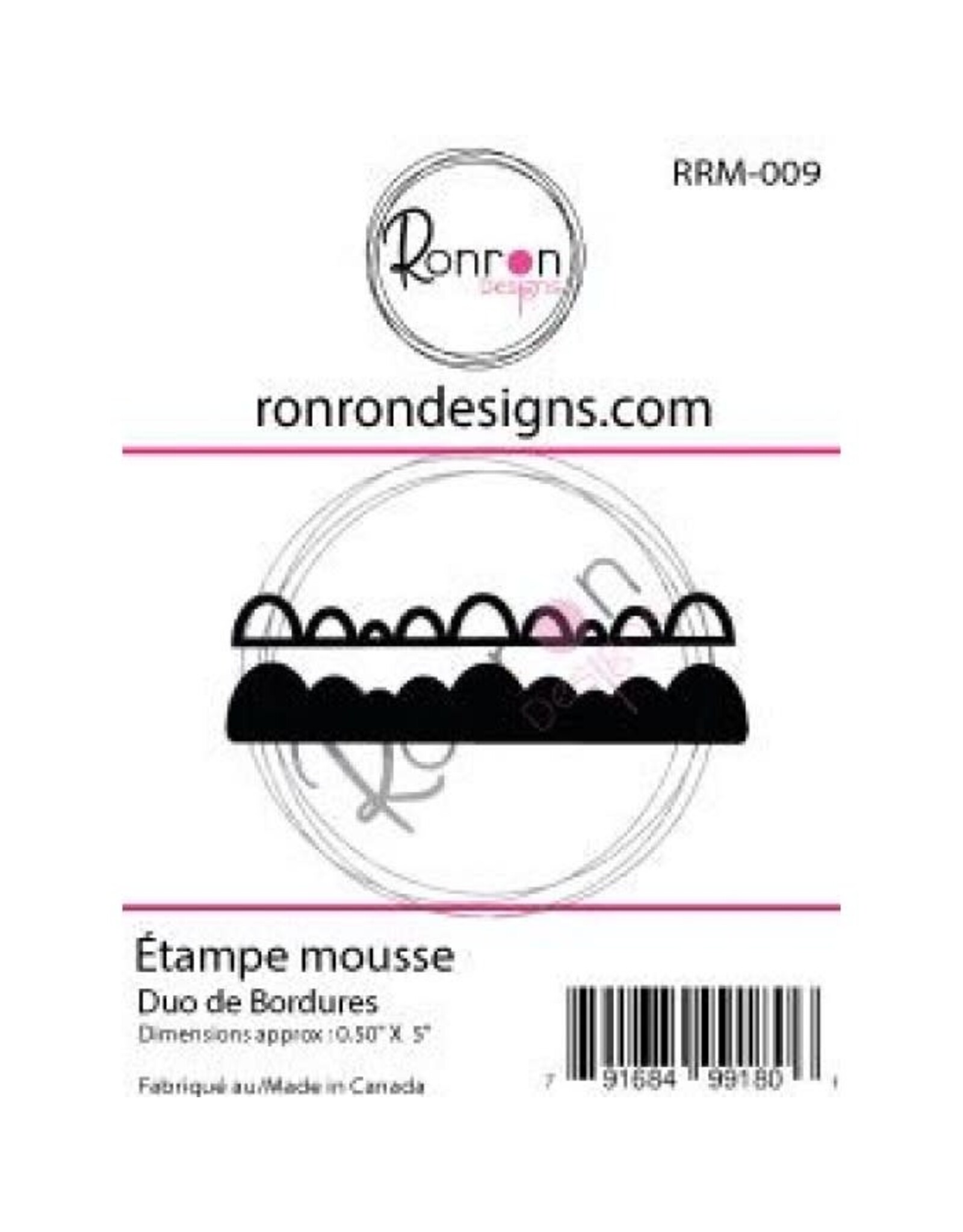 RONRON DESIGNS RONRON DESIGNS DUO DE BORDURES FOAM STAMP SET