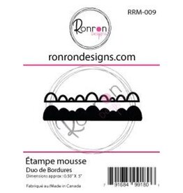 RONRON DESIGNS RONRON DESIGNS DUO DE BORDURES FOAM STAMP SET