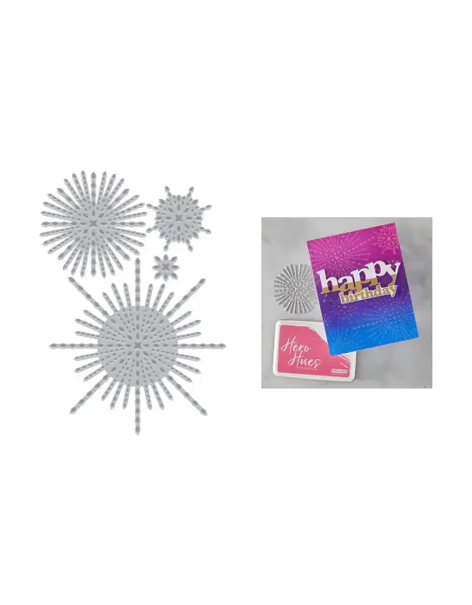 HERO ARTS HERO ARTS STARBURSTS SET LETTERPRESS + FOIL PLATE