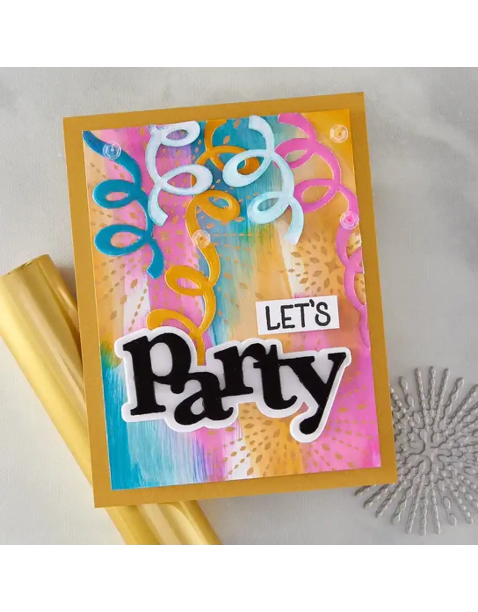 HERO ARTS HERO ARTS STARBURSTS SET LETTERPRESS + FOIL PLATE