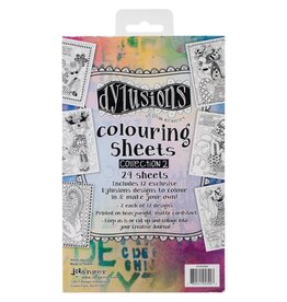RANGER DYLUSIONS COLORING SHEETS COLLECTION #2 24PK