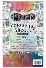 RANGER DYLUSIONS COLORING SHEETS COLLECTION #3 24PK