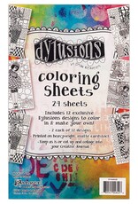 RANGER DYLUSIONS COLORING SHEETS COLLECTION #1 24PK