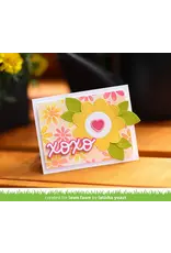 LAWN FAWN LAWN FAWN DAISY BLOOM 6x6 BACKGROUND STENCIL SET 3/PK