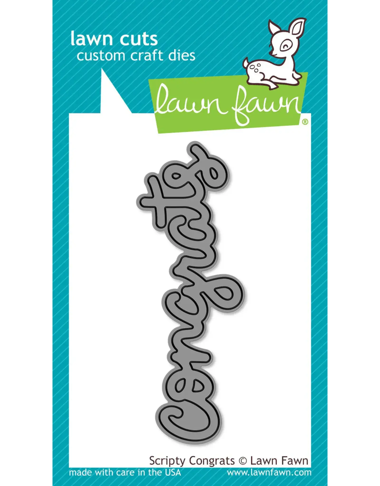 LAWN FAWN LAWN FAWN SCRIPTY CONGRATS DIE