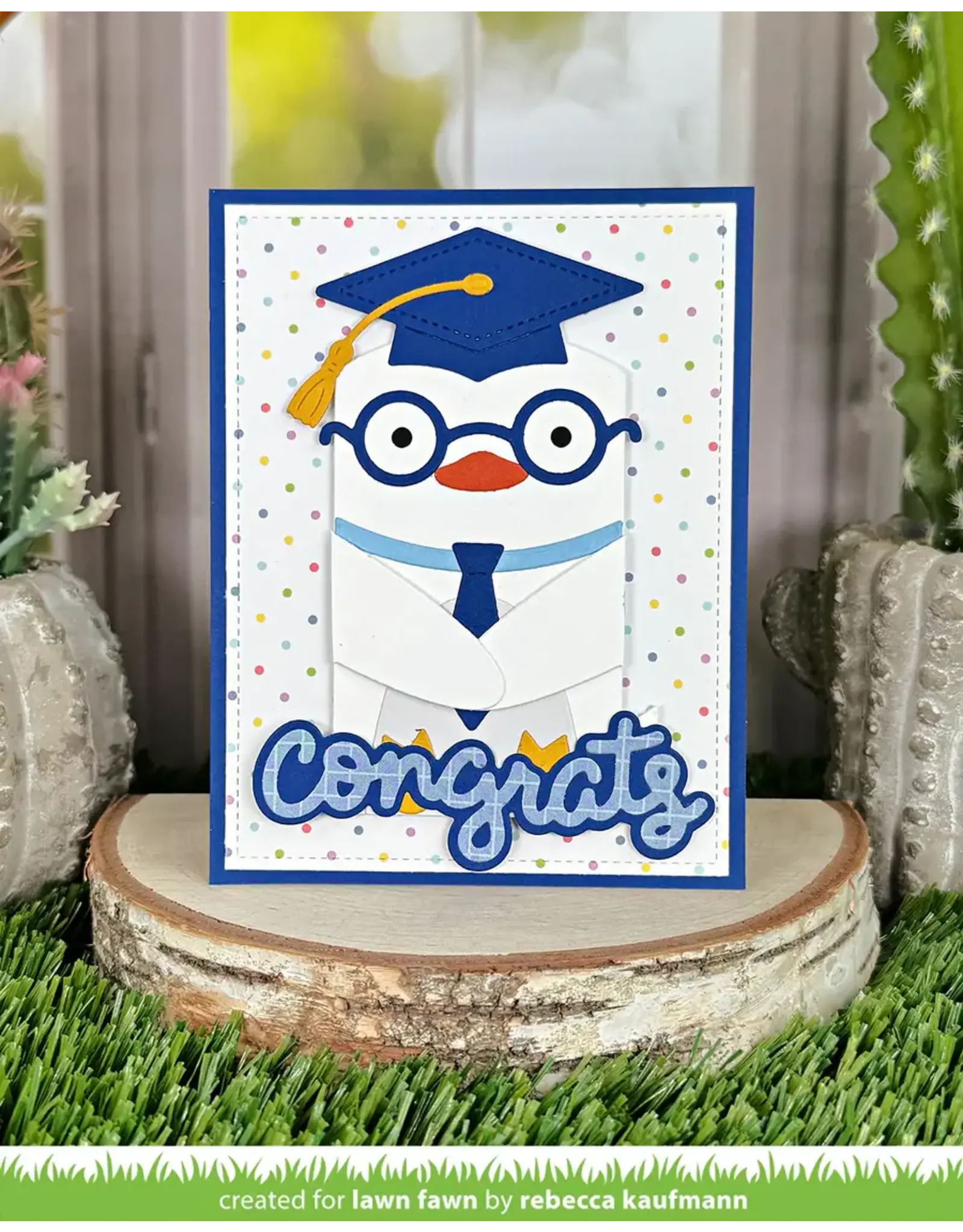 LAWN FAWN LAWN FAWN SCRIPTY CONGRATS OUTLINE ADD-ON DIE