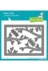 LAWN FAWN LAWN FAWN TREE BRANCHES BACKDROP: LANDSCAPE DIE