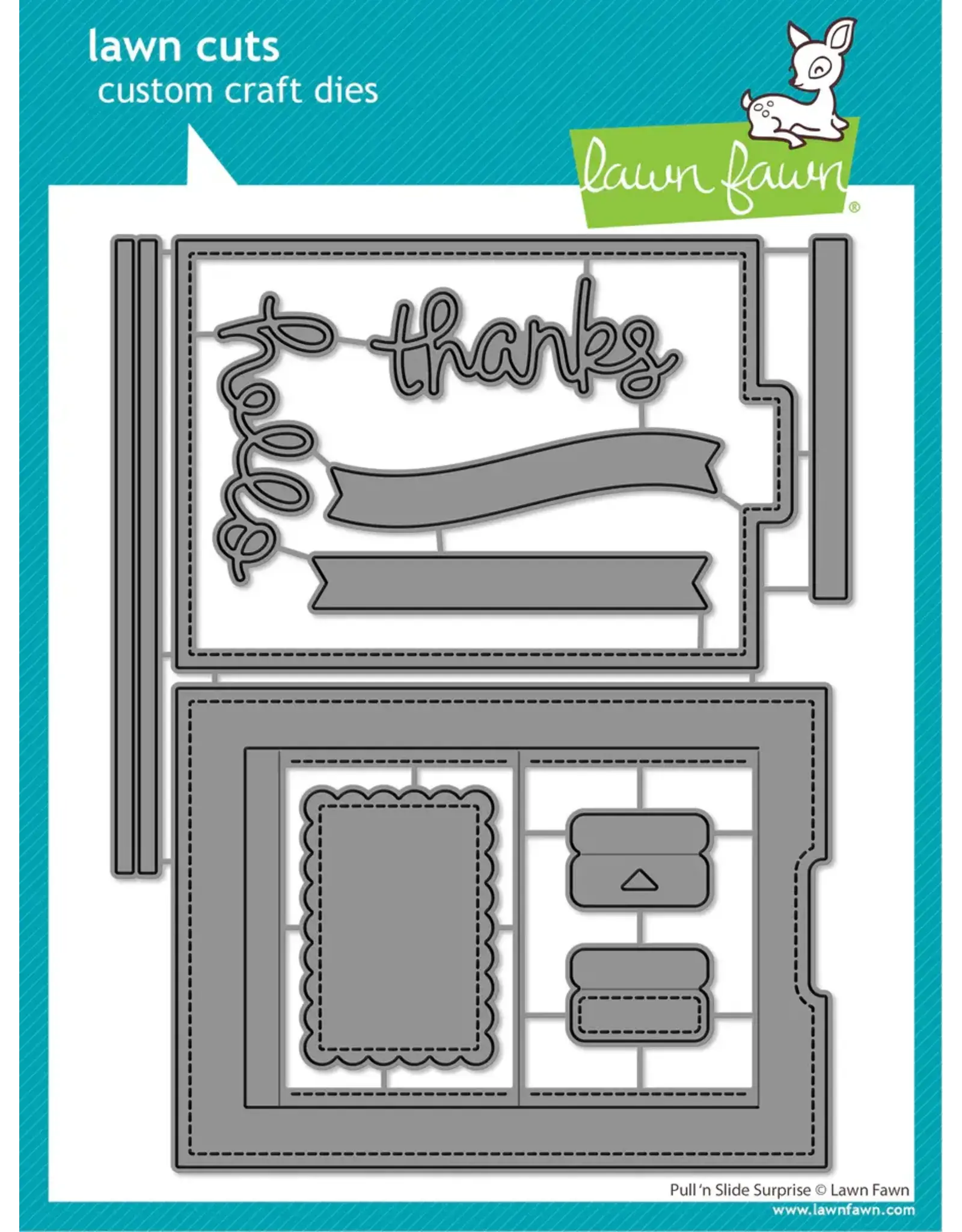 LAWN FAWN LAWN FAWN PULL 'N SLIDE SURPRISE DIE SET