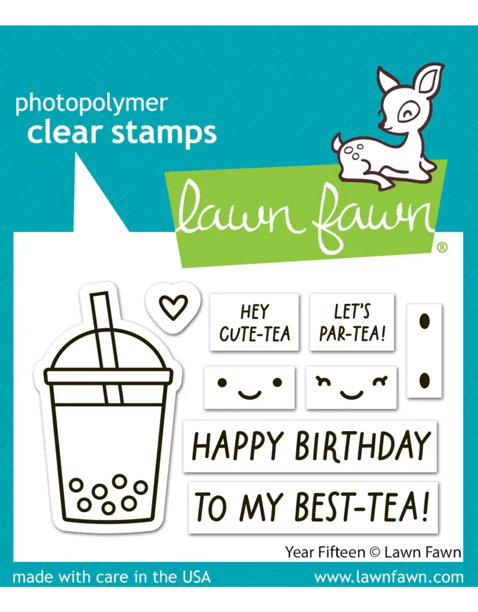 LAWN FAWN LAWN FAWN YEAR FIFTEEN CLEAR STAMP SET