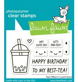 LAWN FAWN LAWN FAWN YEAR FIFTEEN CLEAR STAMP SET