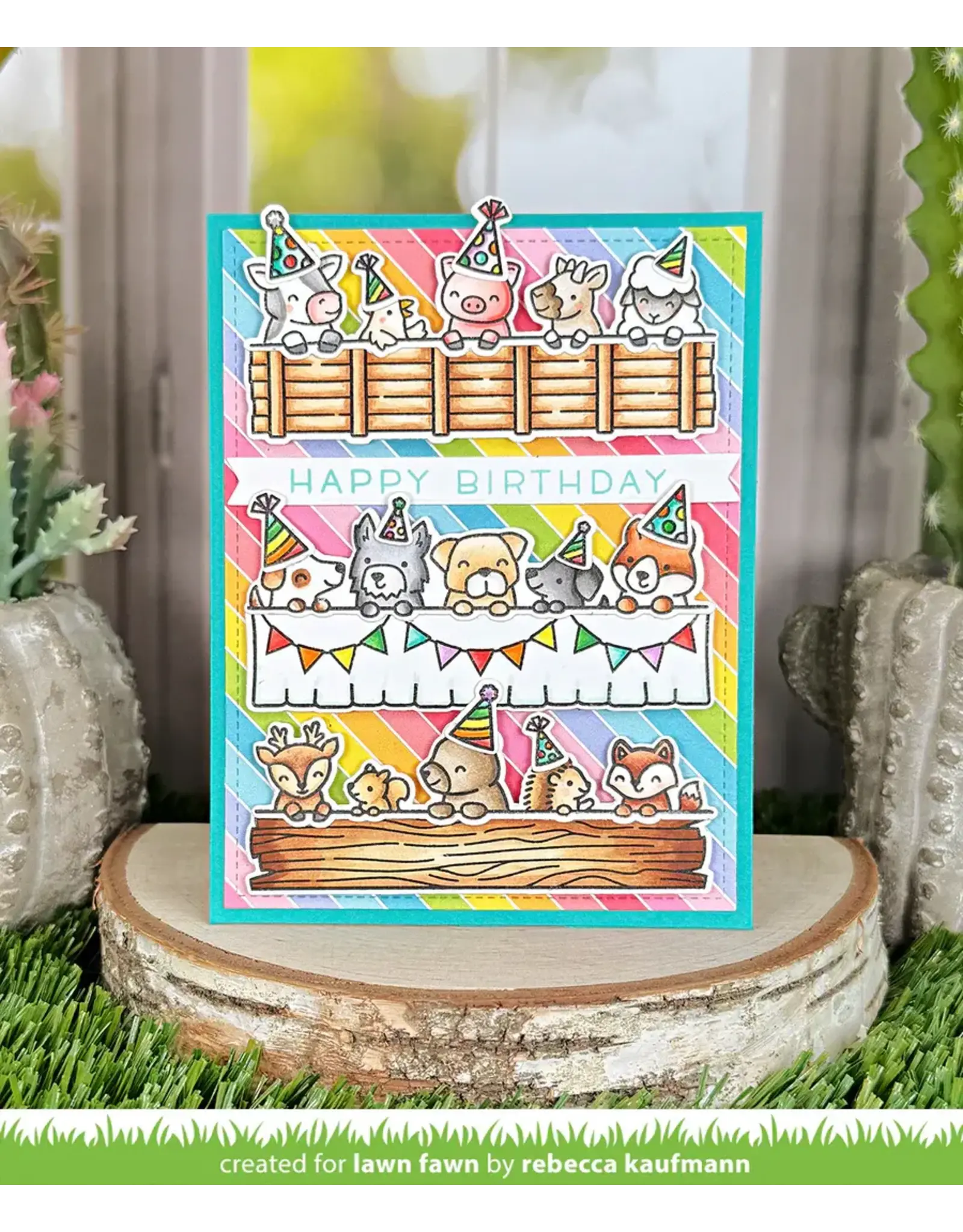 LAWN FAWN LAWN FAWN SIMPLY CELEBRATE HANGOUTS CLEAR STAMP SET