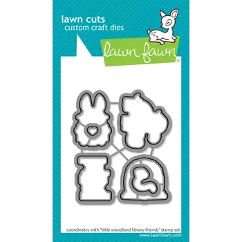 LAWN FAWN LAWN FAWN LITTLE WOODLAND LIBRARY FRIENDS DIE SET