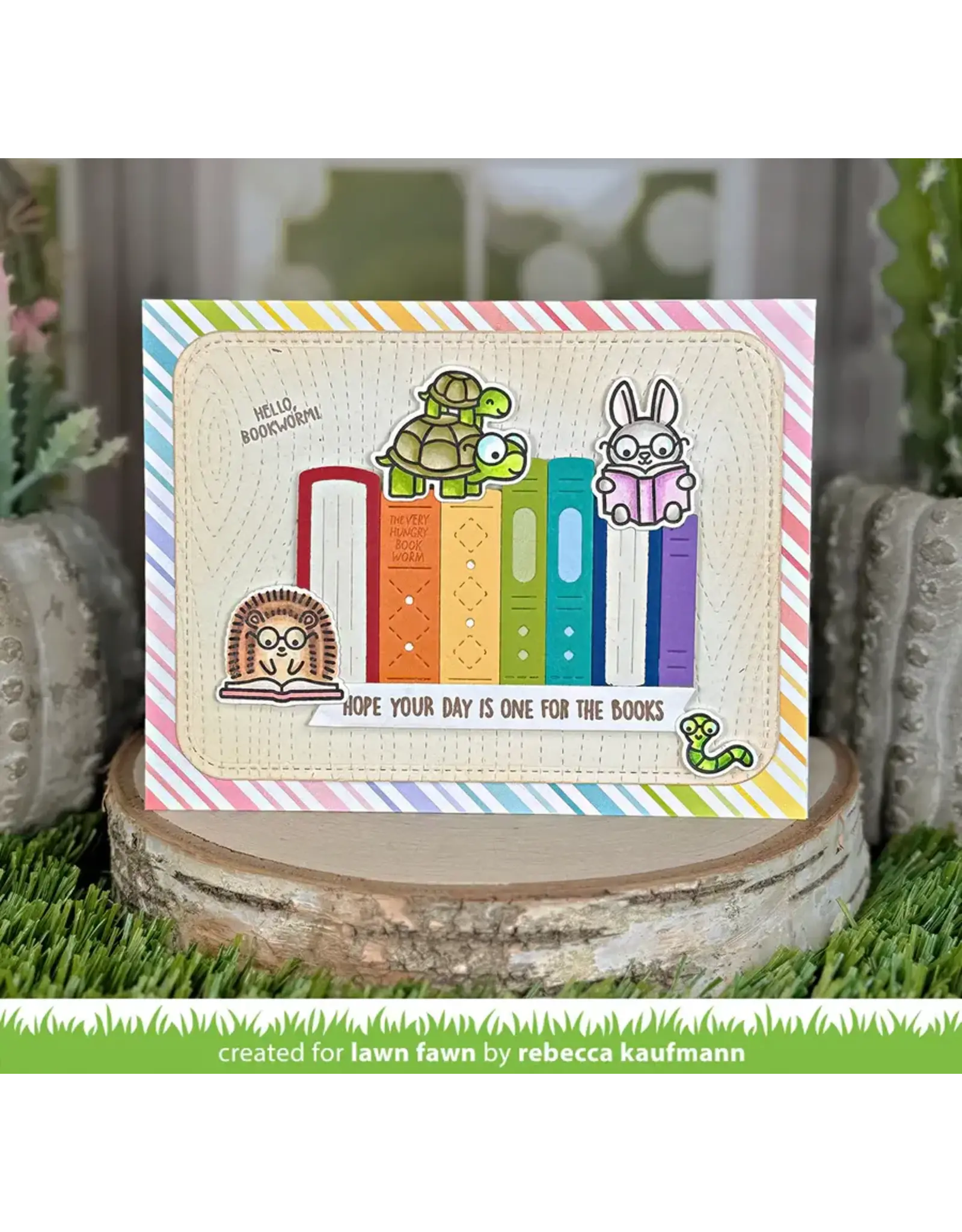 LAWN FAWN LAWN FAWN LITTLE WOODLAND LIBRARY FRIENDS CLEAR STAMP SET