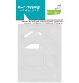 LAWN FAWN LAWN FAWN BACKYARD BIRD FEEDER ADD-ON COLORING STENCIL 2/PK