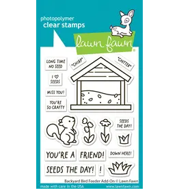LAWN FAWN LAWN FAWN BACKYARD BIRD FEEDER ADD-ON CLEAR STAMP SET