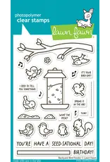LAWN FAWN LAWN FAWN BACKYARD BIRD FEEDER CLEAR STAMP SET