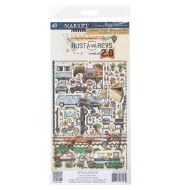49 AND MARKET 49 AND MARKET RUST & REVS 2.0 6x12 LASER CUT ELEMENTS 177/PK