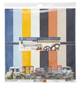 49 AND MARKET 49 AND MARKET RUST & REVS 2.0 SOLIDS 12x12 COLLECTION PACK
